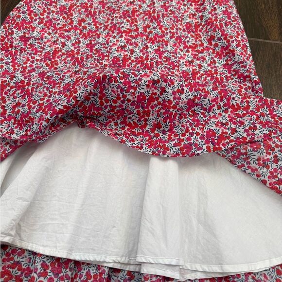 J Crew x Liberty of London Wiltshire Fit & Flare Midi Dress, Floral Berry, Sz 8T - Picture 13 of 17
